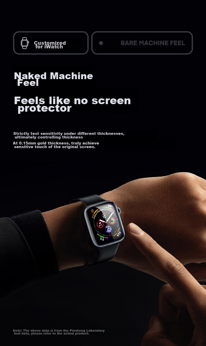 Защитная пленка PISEN для Apple Watch Series 11/10 46 мм, гидрогелевая, противоударная, 2 шт.