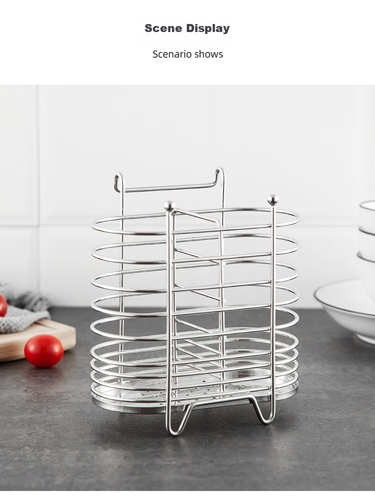 Держатель для палочек MAXCOOK, стойка для хранения столовых приборов из нержавеющей стали, контейнер с дренажем и защитой от плесени, два отделения MCWA205