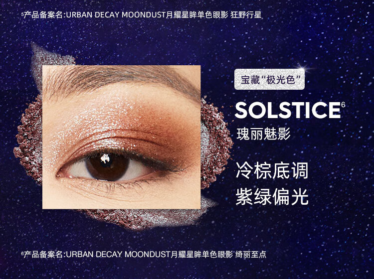 Urban Decay衰败城市牛郎单色眼影ud华丽摇滚高光闪亮片新年礼物送女友