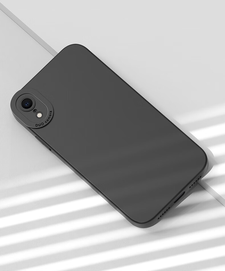 Чехол HOLDZU для Apple iPhone XR, силиконовый, противоударный, защита камеры, ультратонкий, графитовый черный