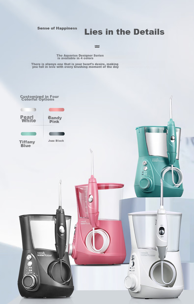 Ирригатор Waterpik GT3 Jazz Black, для домашнего использования, 600 мл, 10 режимов, 7 насадок