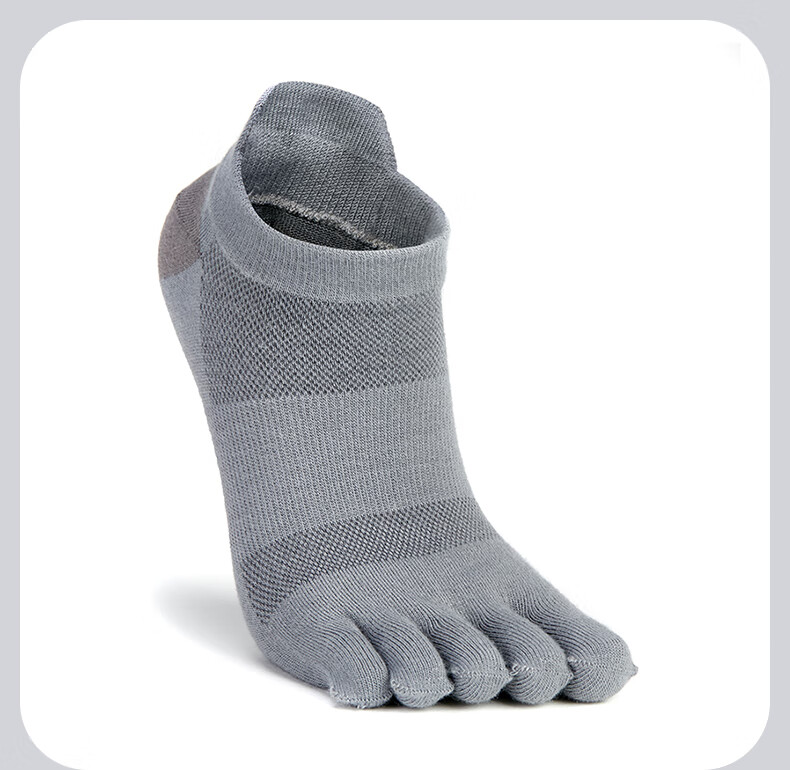 Носки TFO Competition-Grade Quick-Dry Five-Toe Socks, мужские, серые, размер M