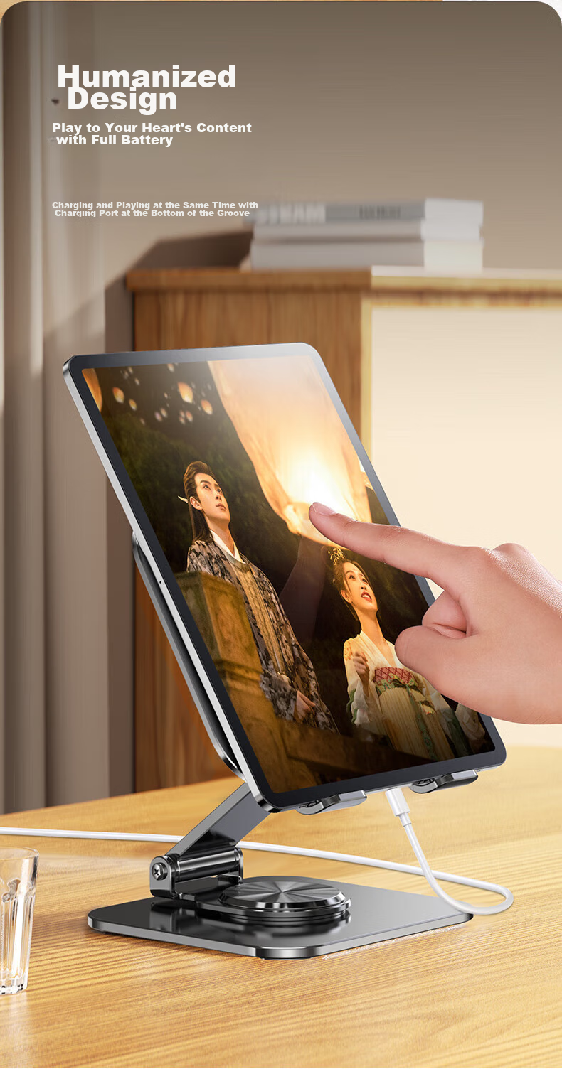 Подставка для планшета Shuotu, настольный держатель для iPad, ленивая металлическая складная подставка с вращением на 360 градусов, универсальная металлическая подставка для телефона для игр, прямых трансляций, рисования PUBG, просмотра сериалов