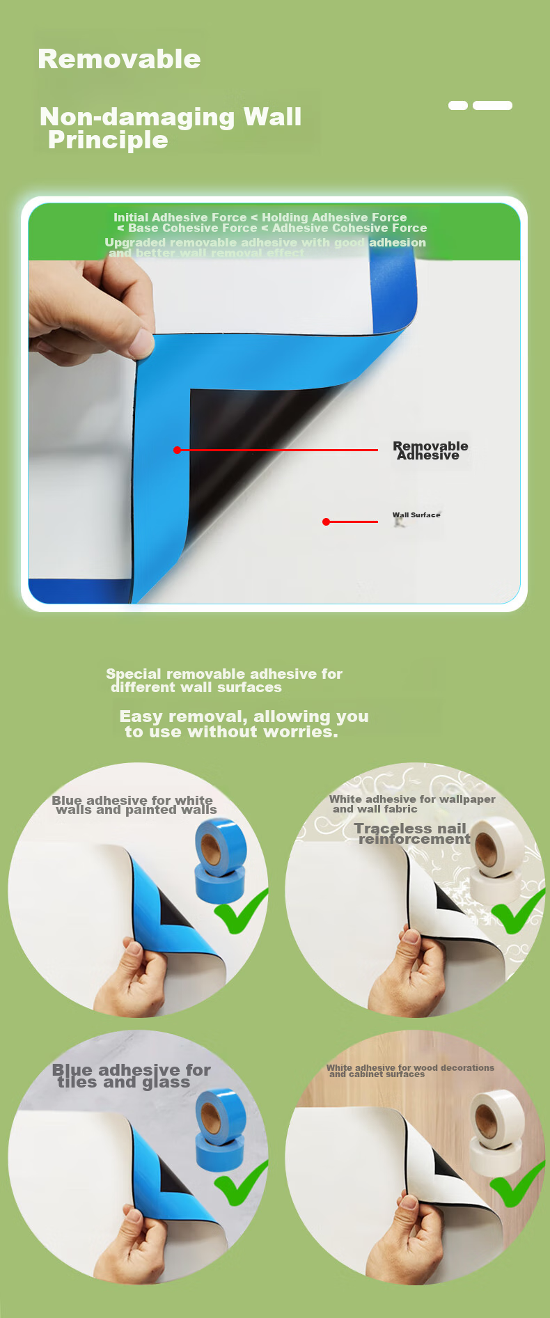 Мягкая магнитная доска Flybook 90*120 см, съемная, не повреждает стены, мини-доска для офиса, подвесная, стираемая, для рисования детьми