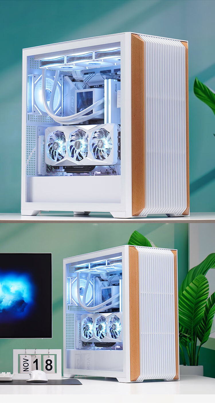 Компьютерный корпус SAMA Wind Tunnel PRO черный, Mid-Tower, поддержка 420мм СВО, ATX, Type-C, 3 вентилятора