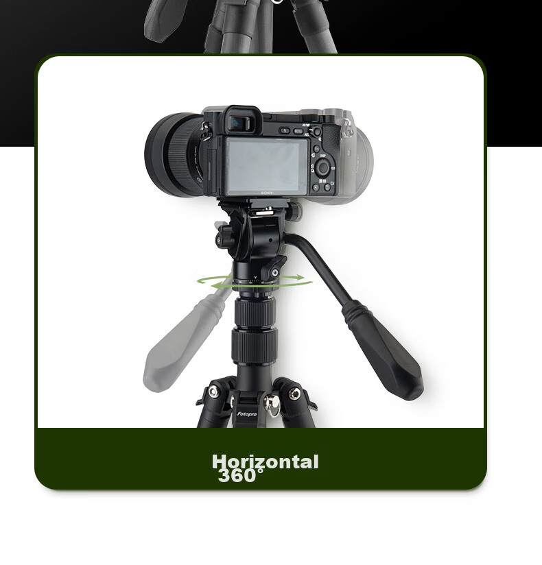 Штатив Fotopro MH-2A, мини-гидравлический, портативный, металлический, для видеосъемки, оранжевый