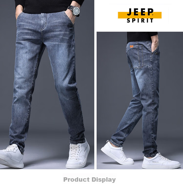 Джинсы JEEP SPIRIT мужские, узкие, сине-серые, размер 29