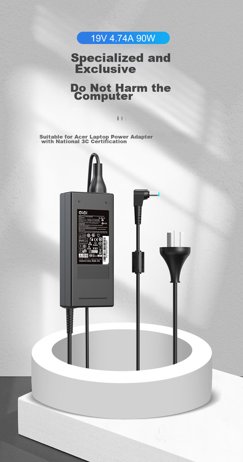 Зарядное устройство для ноутбука Elei, 90W, 19V 4.74A, разъем 5.5*1.7 мм, для Acer