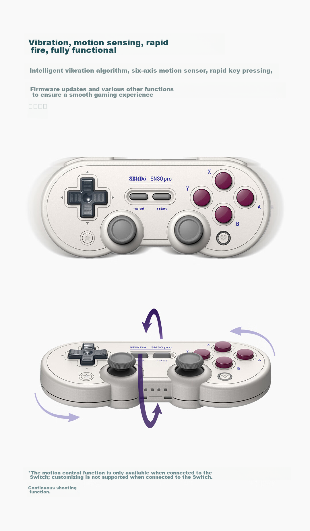 Беспроводной геймпад 8BitDo SN30 Pro