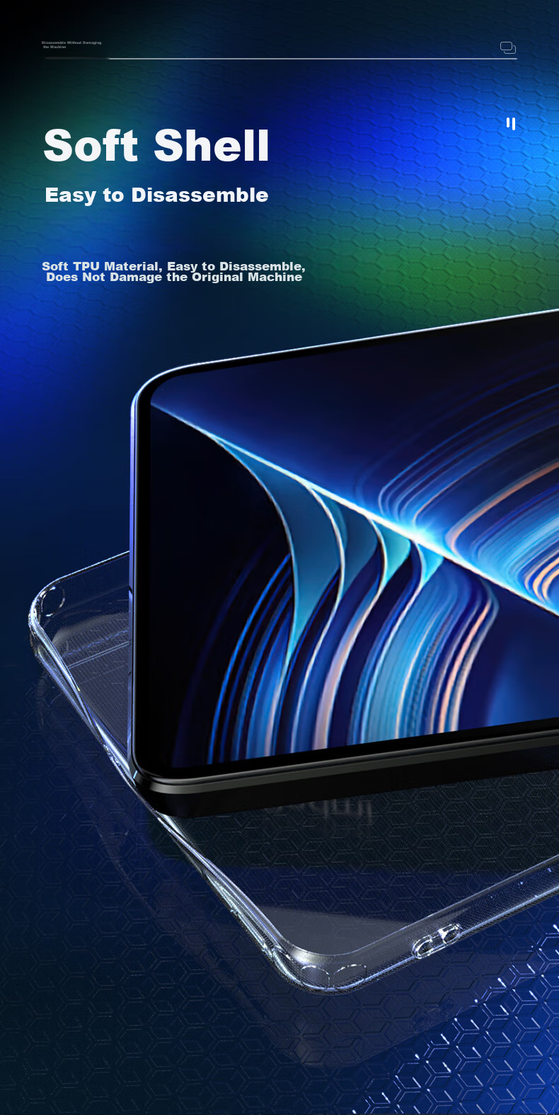Прозрачный чехол для Xiaomi Redmi K50/K50 Pro