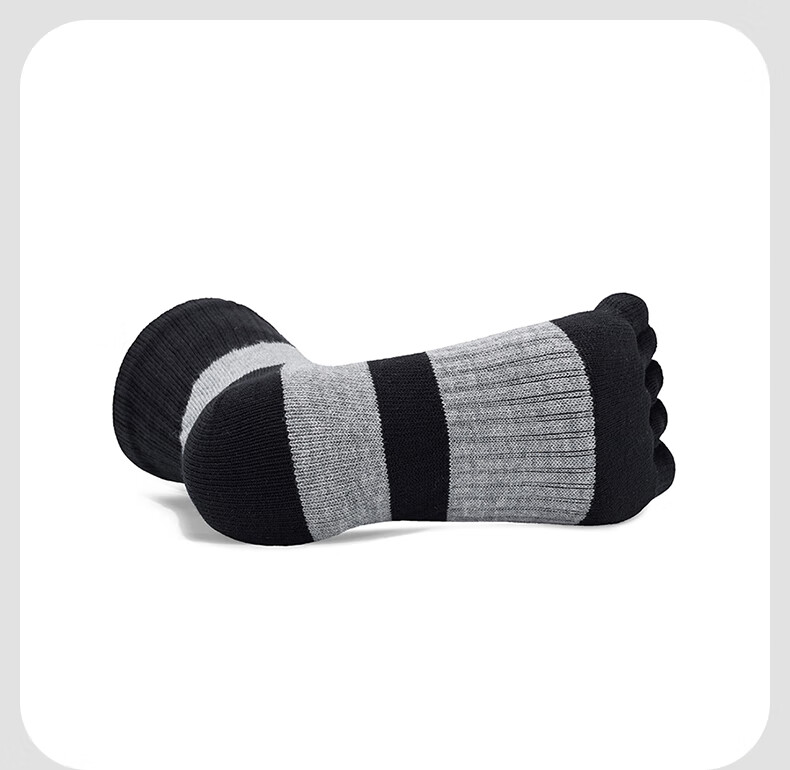 Носки TFO Competition-Grade Five-Toe Outdoor Socks, дышащие носки для хайкинга, носки для скалолазания, мужские, светло-серые