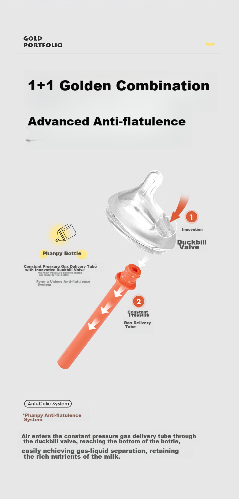 Бутылочка для кормления Xiaomi Xiaoyaxiang, антиколиковая, с широким горлом, размер M, 3-6 месяцев, силиконовая