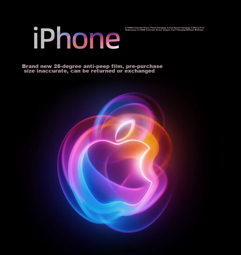 Защитное стекло LANGLING для Apple iPhone 16, антишпионское, 25°, закаленное, полное покрытие, против отпечатков пальцев, 2 шт.