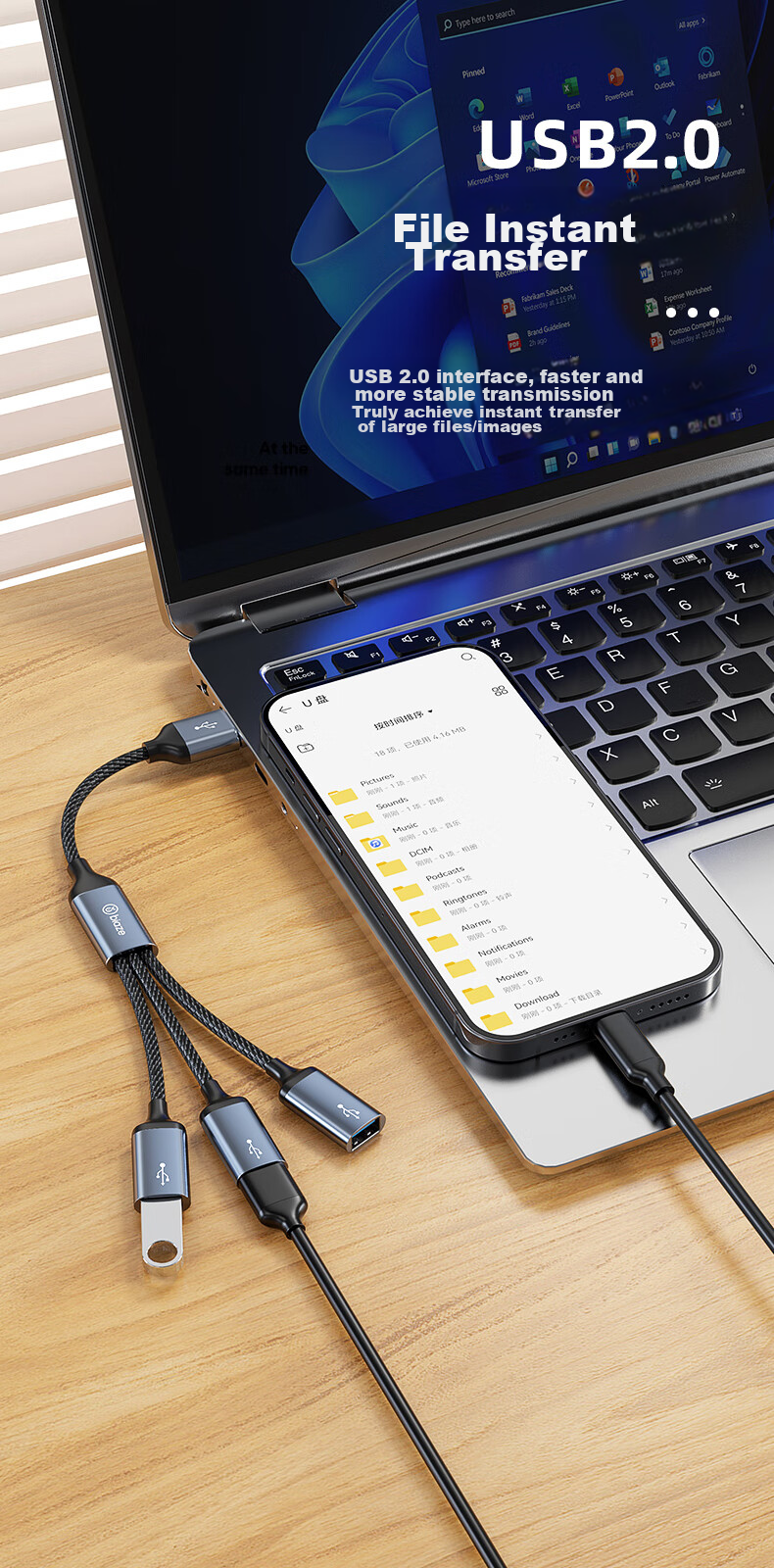 USB-хаб BIAZE HUB60, 1-вход/3-выхода, алюминиевый сплав, серый, для Huawei MateBook14 и других ноутбуков