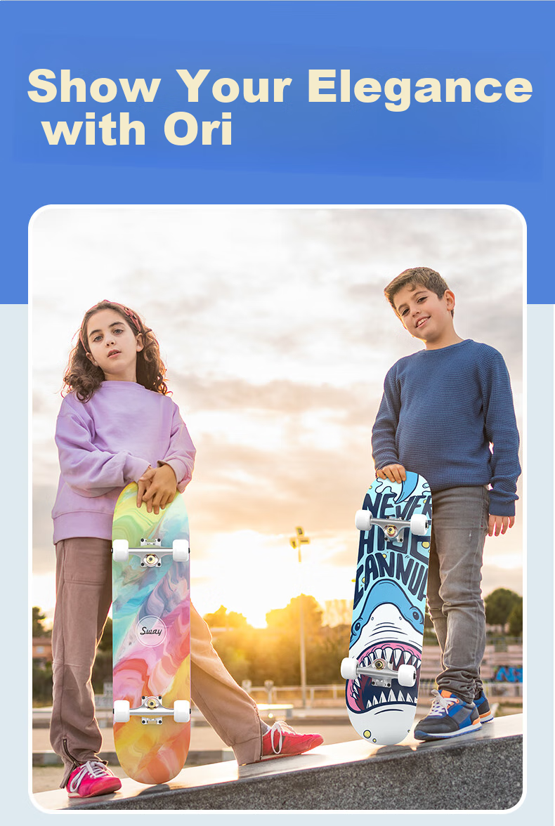 Самокат-скейтборд SWAY Professional Skateboard, двухколесный детский скутер с двойным изгибом, скейтборд для взрослых и молодежи, для начинающих