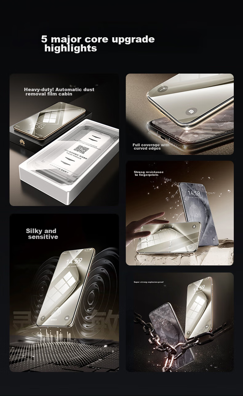 Защитная пленка DIVI Ice Ceramic Film для Huawei Pura70 Pro/Pro+/Ultra, противоударная, антибликовая, гидрогелевая, прозрачная