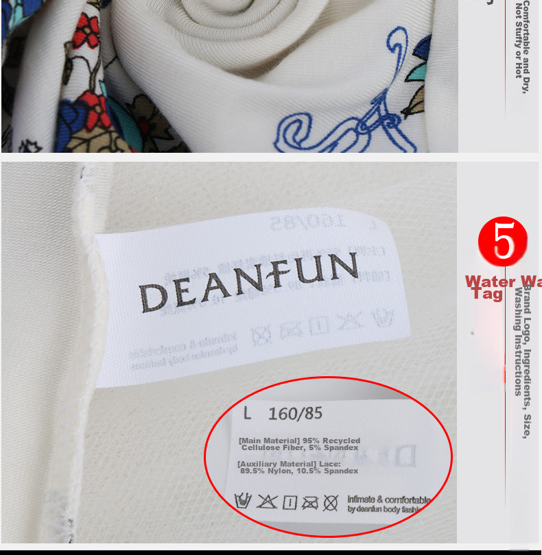 Женские трусы Deanfun, модель "Boyshorts" с кружевной отделкой, бесшовные, из модала, средняя посадка, размер L (46-48), 4 шт. в подарочной упаковке
