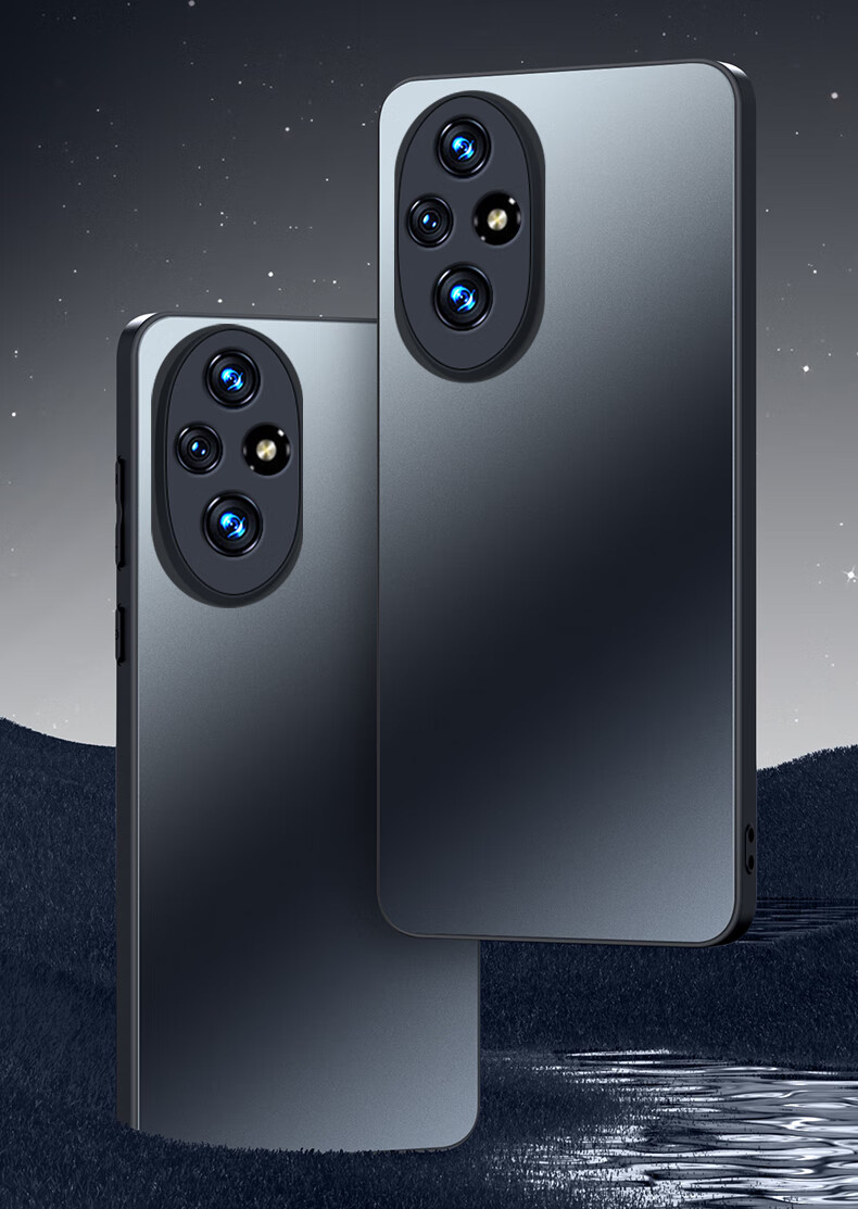 Чехол-накладка Mengxiangkejia AG Frosted для Honor 200 Pro, противоударный, силиконовый, черный
