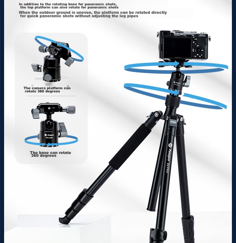 Штатив Fotopro S4 PRO+42QP с панорамной шаровой головкой для фотокамер Sony, Canon, Nikon