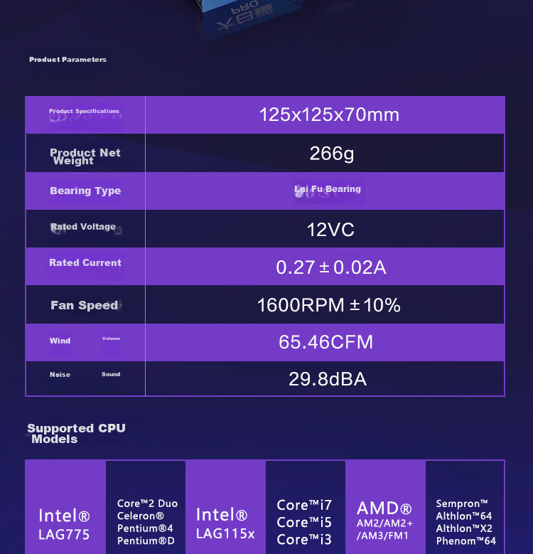 Кулер для процессора PCCOOLER Big White Shark PRO, многоплатформенный, SRGB подсветка, низкопрофильный, с термопастой
