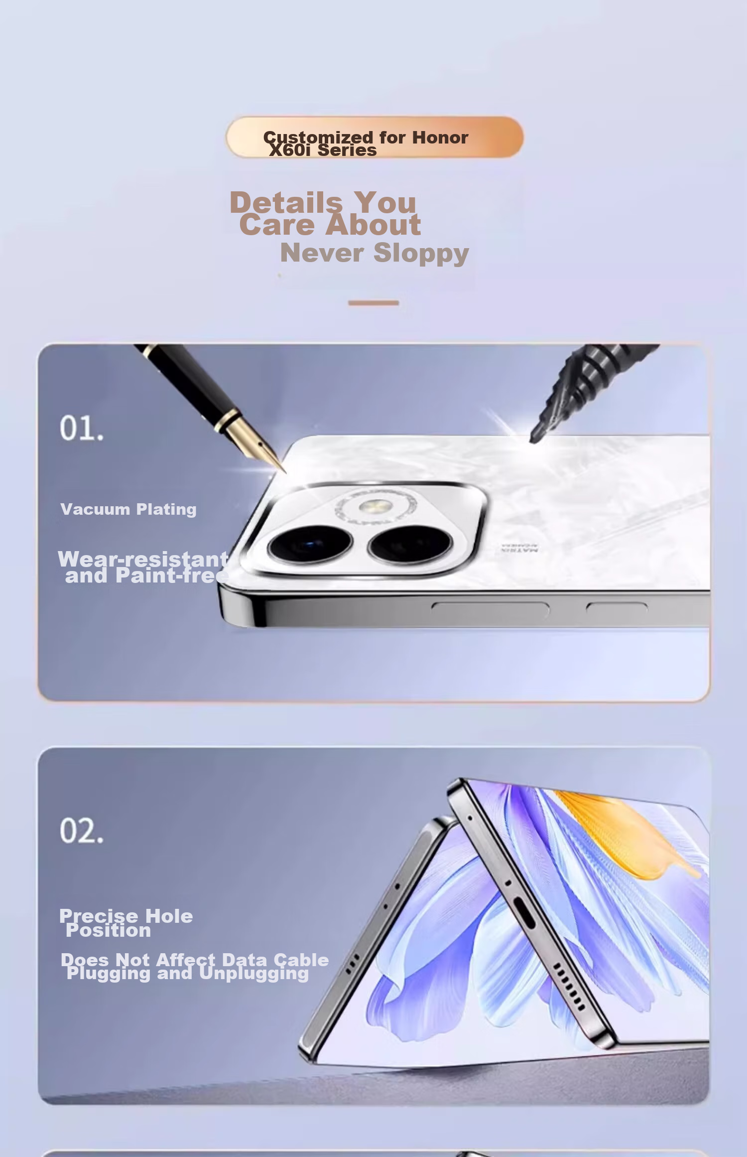 Чехол для Honor X60i, POZZO, прозрачный, противоударный, противоскользящий, ультратонкий, защита камеры, простой стиль, стиль Instagram