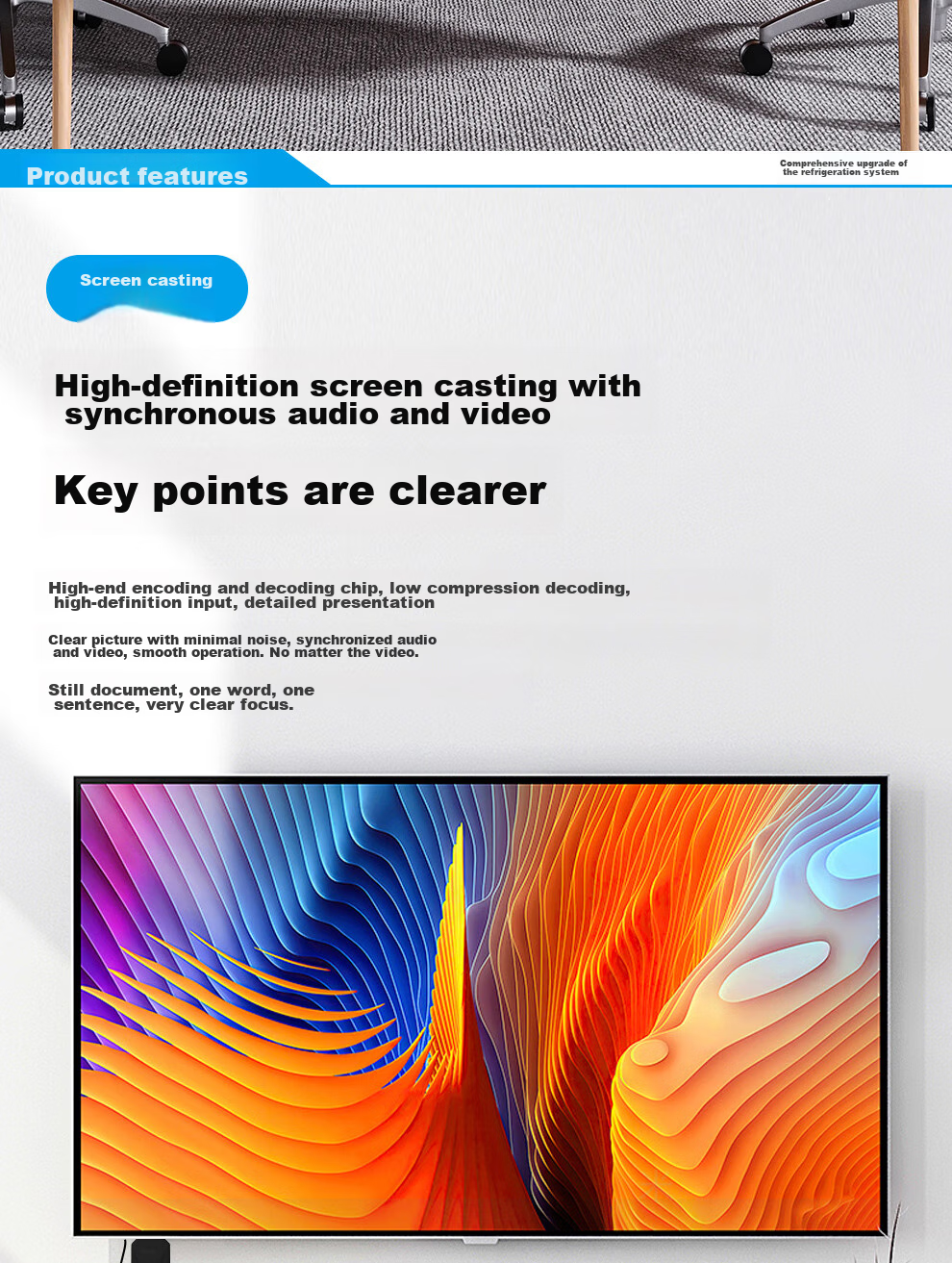 BOEGAM BG4S Беспроводное устройство для зеркалирования экрана телефона с HDMI кабелем, инструмент для передачи изображения высокой четкости для офиса и дома, совместимо с телефонами Apple и Android, компьютерами для подключения к телевизору