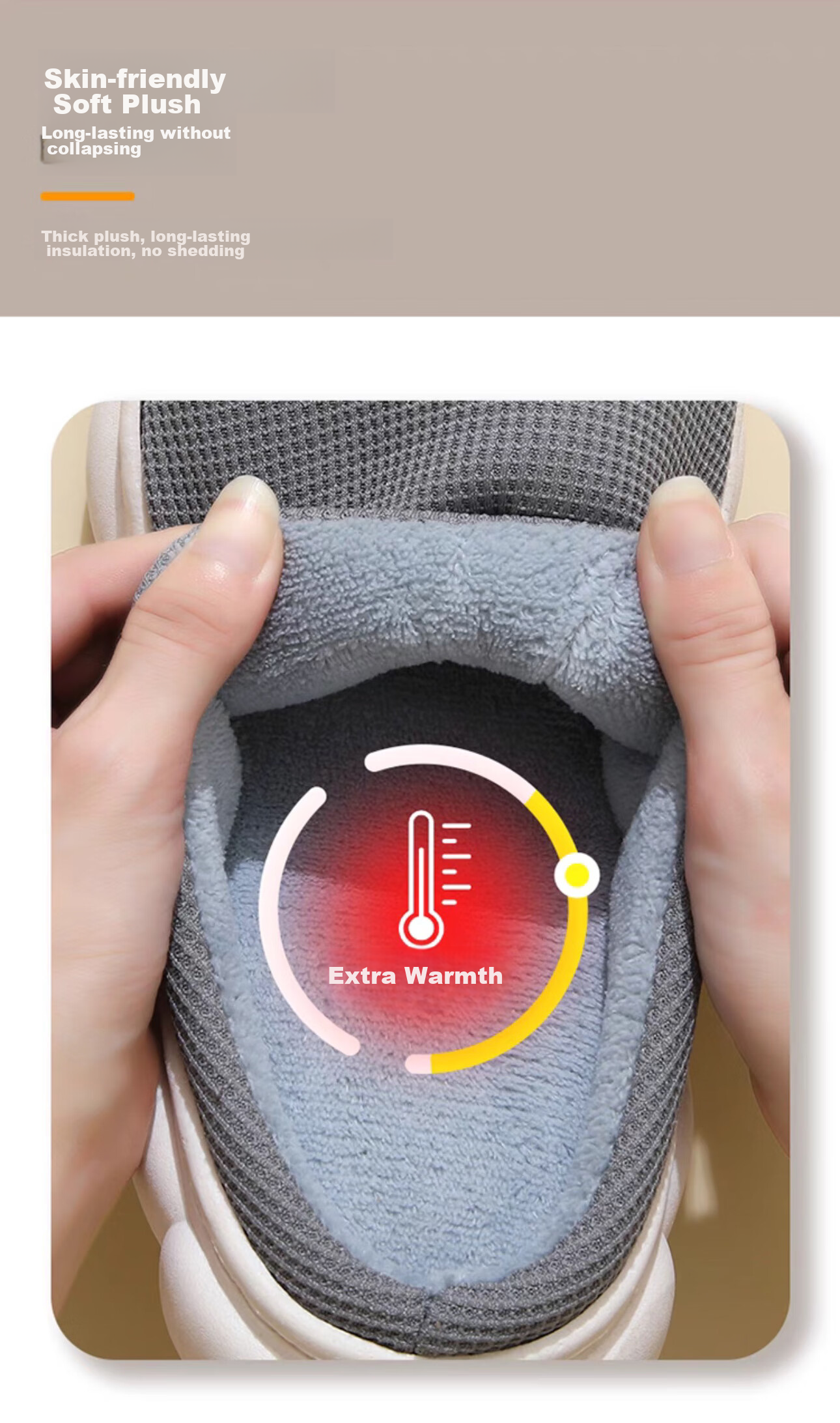 Домашние тапочки FOOTOPPO, зимние шерстяные тапочки для мужчин, домашняя обувь, мужские тапочки, зимние теплые тапочки на толстой подошве