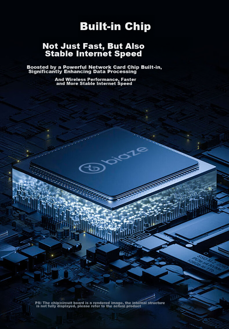 Беспроводной сетевой адаптер BIAZE WiFi6 AX900 USB с внешней антенной