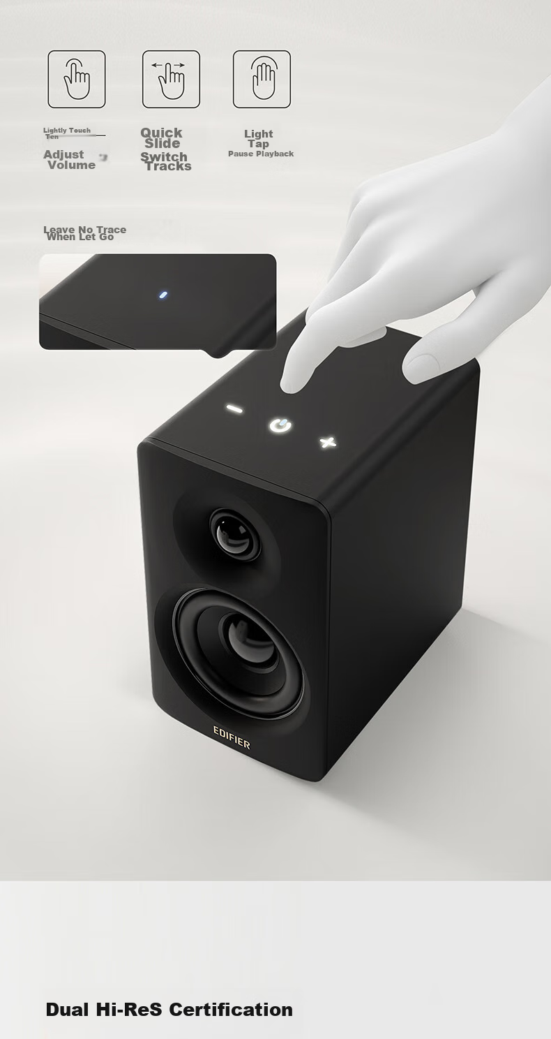 Активная акустическая система Edifier N300, 2.0, Bluetooth 5.3, 66 Вт, деревянный корпус, цвет ореха