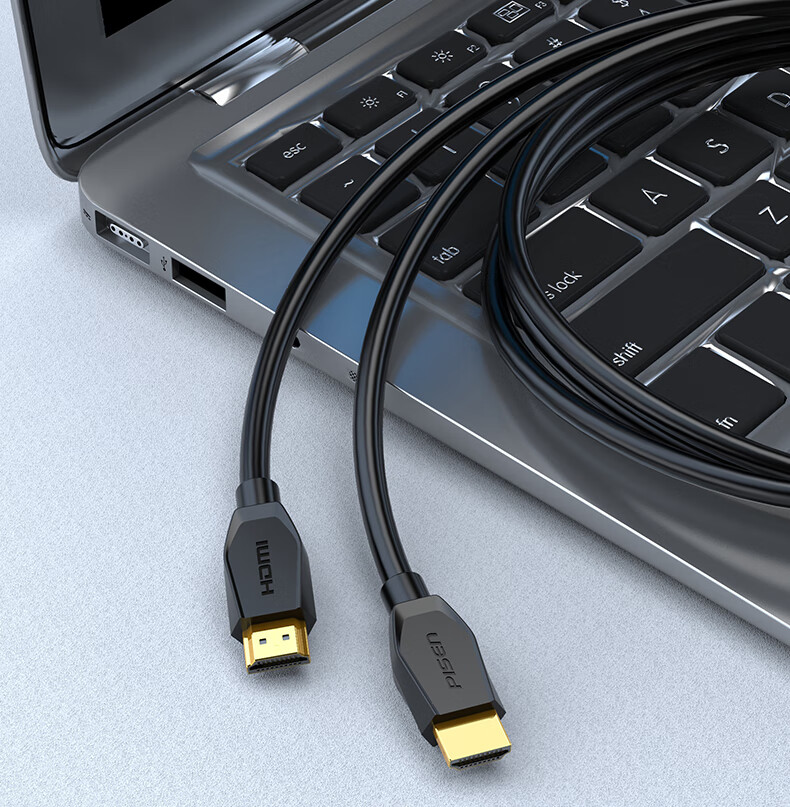 Кабель Pisen HDMI 2.0, 4K, 1 метр, для проекторов, ноутбуков, телевизоров, приставки