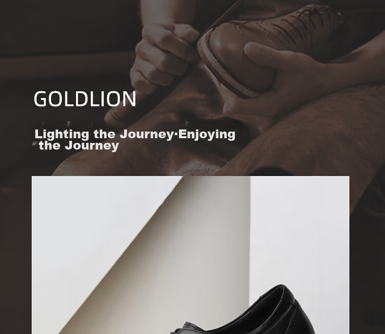 Мужские классические кожаные туфли Goldlion, деловые повседневные, удобные, легкие, дышащие, модные, артикул 58083057101A, черный, размер 40