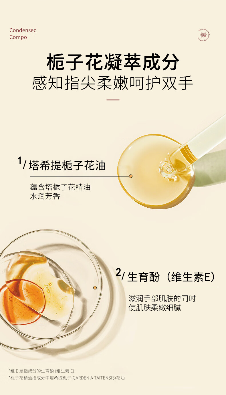 MAIGOOLE栀子花精油香氛维E尿素护手霜秋冬季补水保湿滋润留香润手霜
