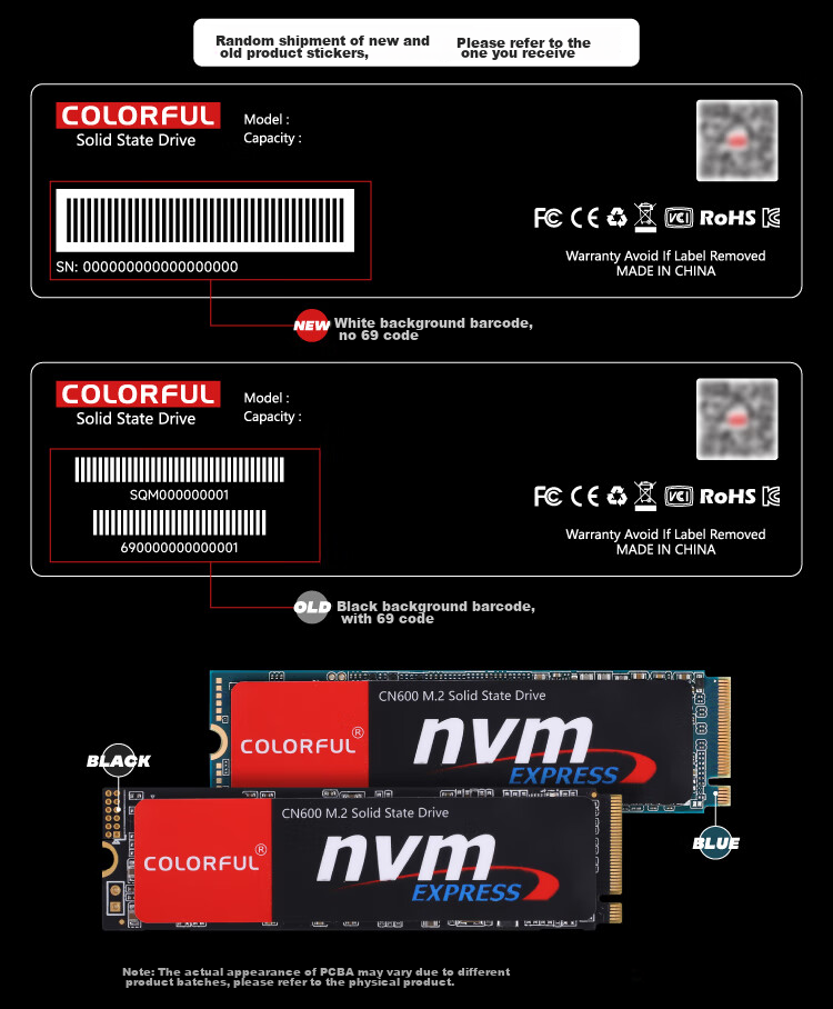 Твердотельный накопитель Colorful CN600 Series SSD M.2 NVMe PCIe 3.0 x4 512GB
