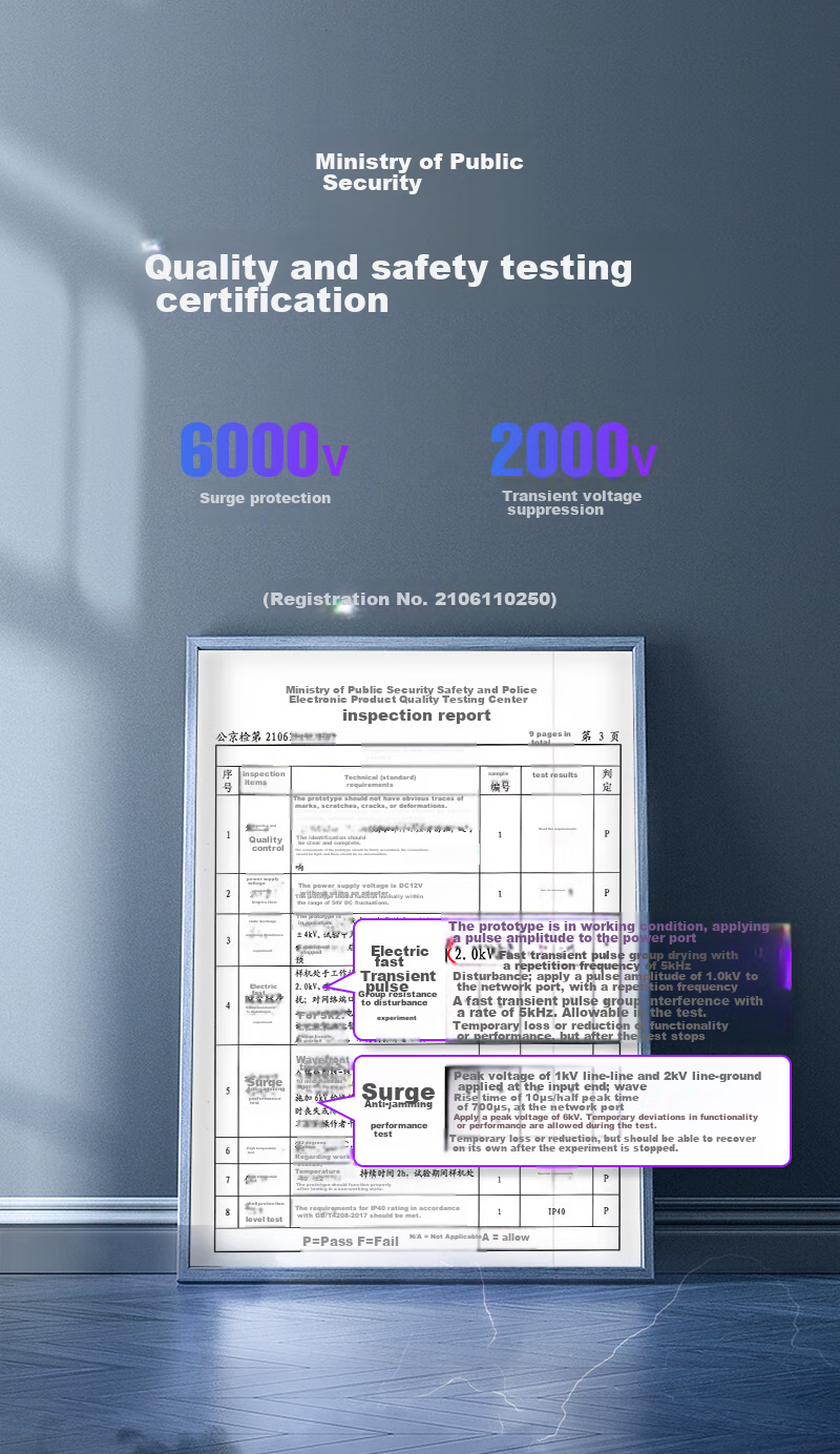 Промышленный коммутатор ZK-6500 Zhongkeguangdian с 5 портами, промышленный Ethernet-коммутатор, монтируемый на DIN-рейку, без блока питания. Диапазон рабочих температур от -30°C до +75°C, защита от перенапряжения 6000В, IP40.