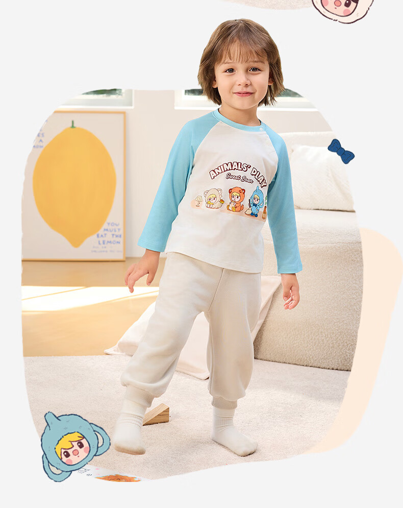 Детская футболка с длинным рукавом ibaby Bubble Mate, с мультяшным принтом, для мальчиков и девочек, базовый слой для детей старшего возраста