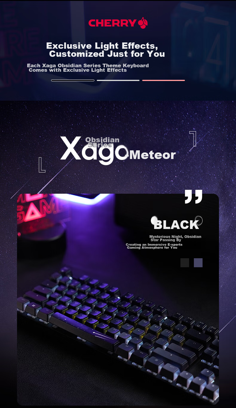 CHERRY MX8.2 Xaga Wireless Keyboard, Bluetooth Tri-Mode Office Mechanical Keyboard, Compatible with MAC System, Three-Transparency PBT Keycaps Customizable Keyboard, New Year Gift