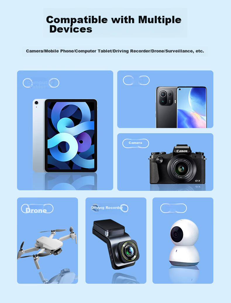 USB 2.0 Картридер SAMZHE CRA21B, черный, для SD/TF карт, 480 Мбит/с