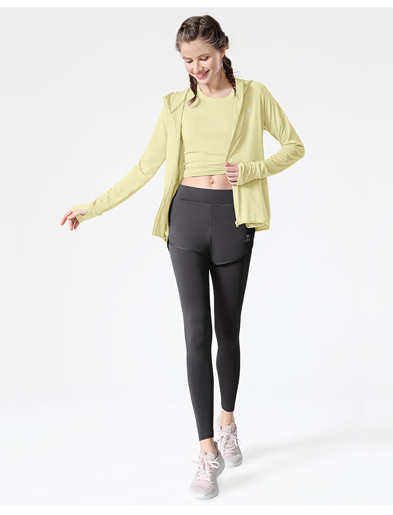 Комплект спортивной одежды CAMEL для женщин, для бега и фитнеса, Y23BATL6052, Ду Руо Пурпурный/Дымчатый Пурпурный, M