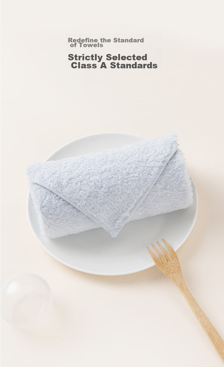 Полотенце UCHINO Cloud Mousse, 100% хлопок, мягкое, впитывающее, для лица, 33x40 см, сине-зеленый