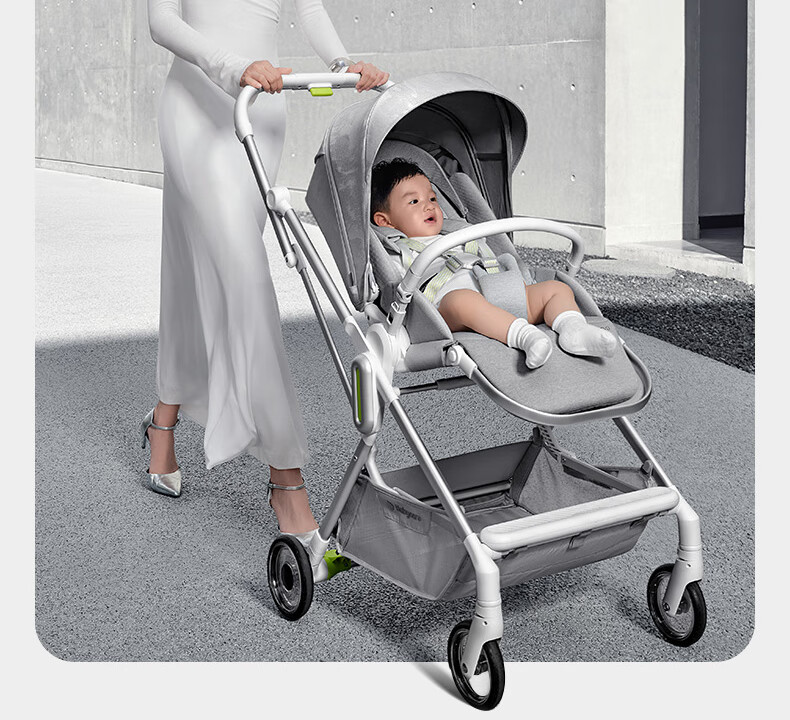 Детская коляска Babycare, складная, легкая, с реверсивным сиденьем, для детей от 0 до 3 лет, цвет "Время Серебро"