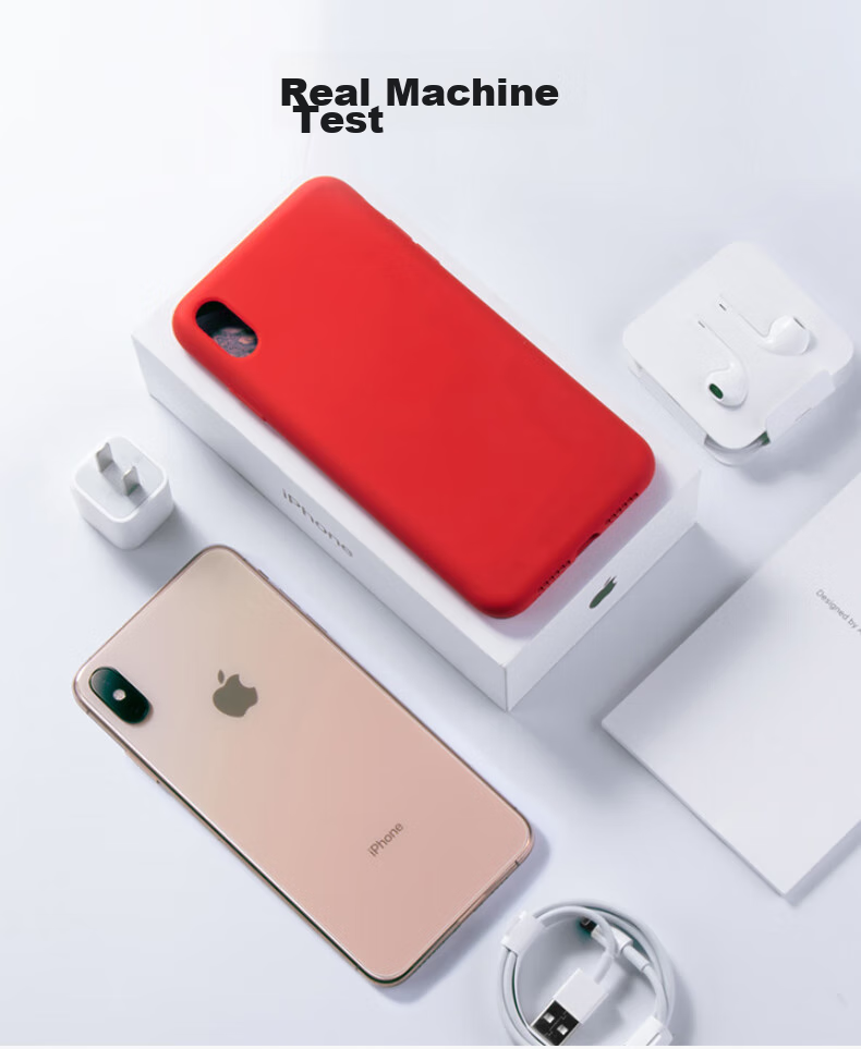 KEKLLE Чехол для iPhone XS, силиконовый, черный