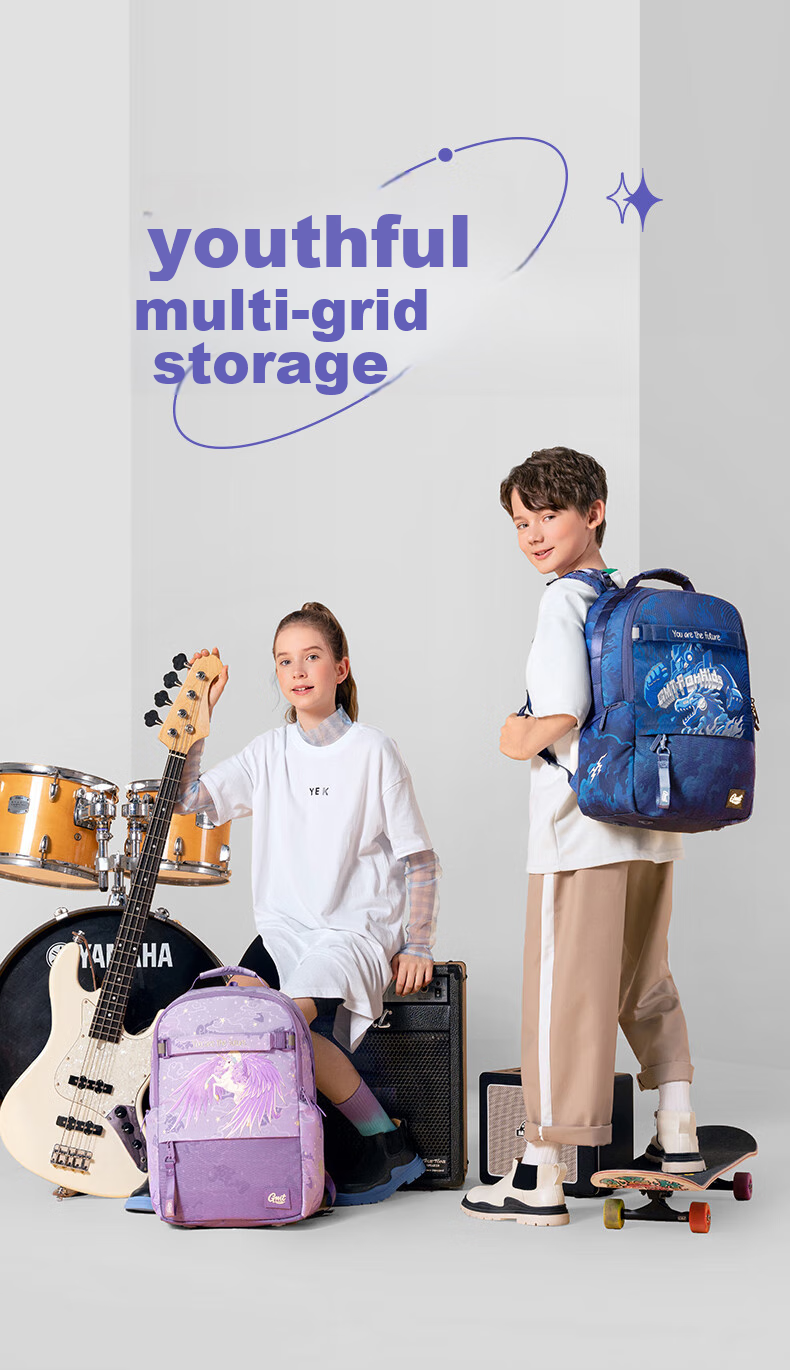 Детский рюкзак Gmt for kids, для начальной и средней школы, защищающий позвоночник, большая вместимость, для мальчиков и девочек, "Стальной воин"