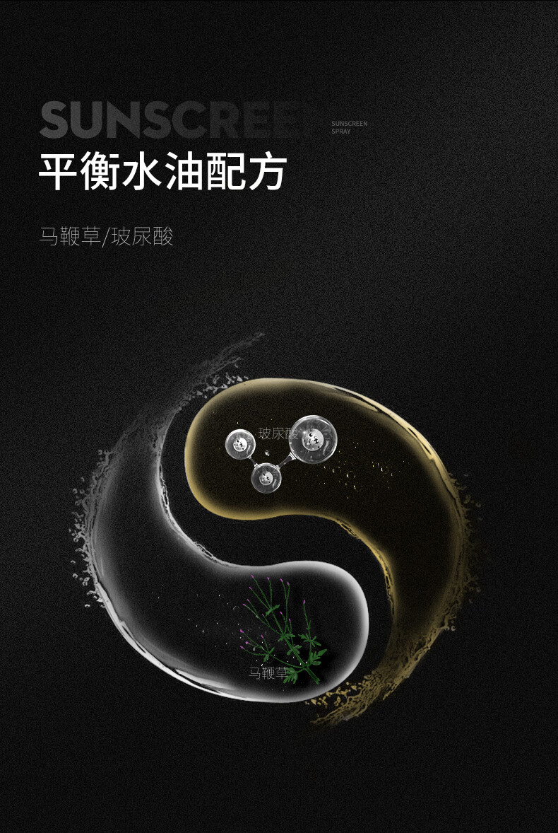 和风雨男士防晒霜防晒喷雾套装 户外高原隔离防晒乳清爽保湿专用防嗮