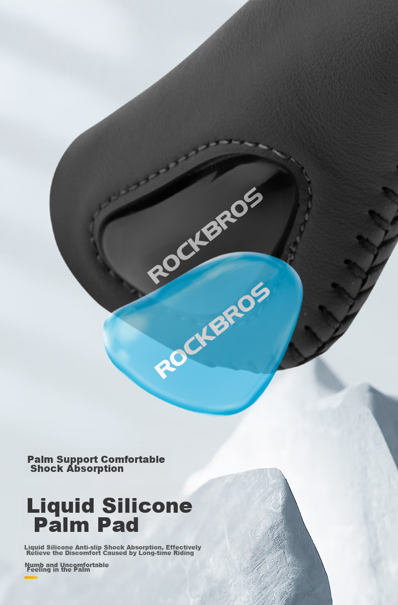 Велосипедные грипсы ROCKBROS, силиконовые, с шариками, противоскользящие, комфортные, черные