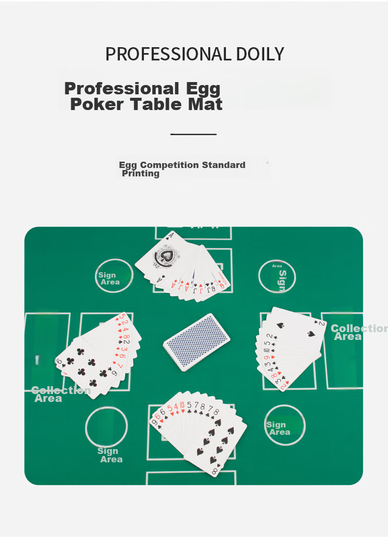 Колода игральных карт "Huasheng Guandan Poker Cards" для покера и маджонга, зеленая, водонепроницаемая, 4 мм