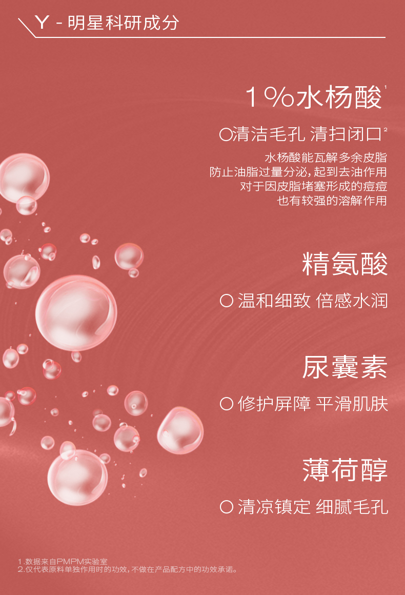 PMPM水杨酸棉片清洁棉片精华湿敷棉片油痘肌控油清爽 1罐（50片）