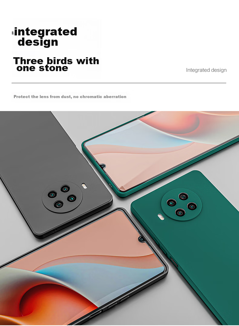 Чехол HotFire для Xiaomi Redmi Note 9 Pro, защита объектива, матовый силикон, противоударный, лавандовый серый