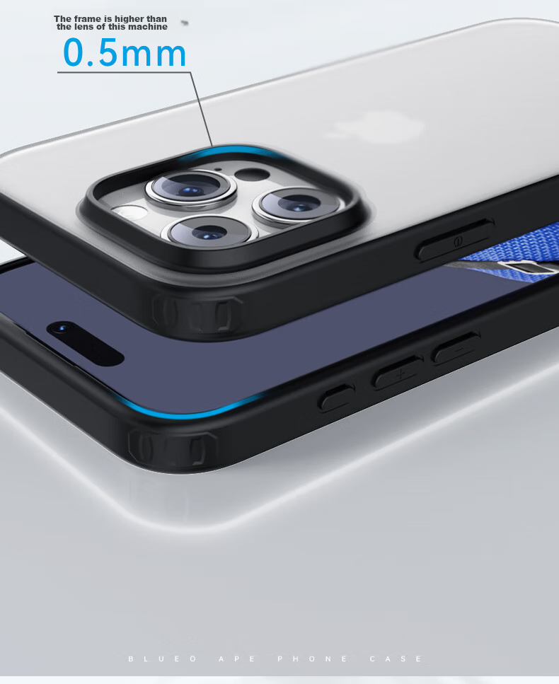 Чехол для Apple iPhone 16 Lanxingxiansheng, противоударный, ультратонкий, матовый, элегантный черный
