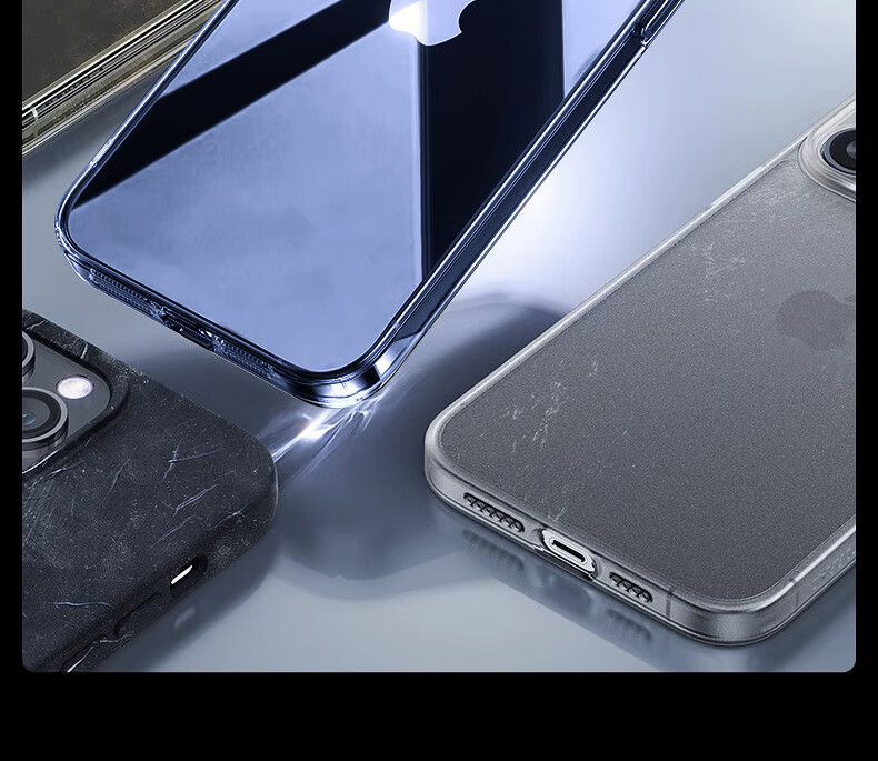 Чехол ZHIWEISHI для iPhone 15 Pro Max, ультратонкий, безрамочный, противоударный, прозрачный