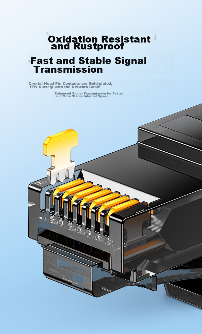 Сетевой кабель SAMZHE Cat6A Ethernet, 2 метра, чистая медь, 10 Гбит/с, патч-корд для домашнего компьютера, сетевое подключение, 8-жильный витой кабель, совместимый с 2.5G Gigabit, MWD6A020